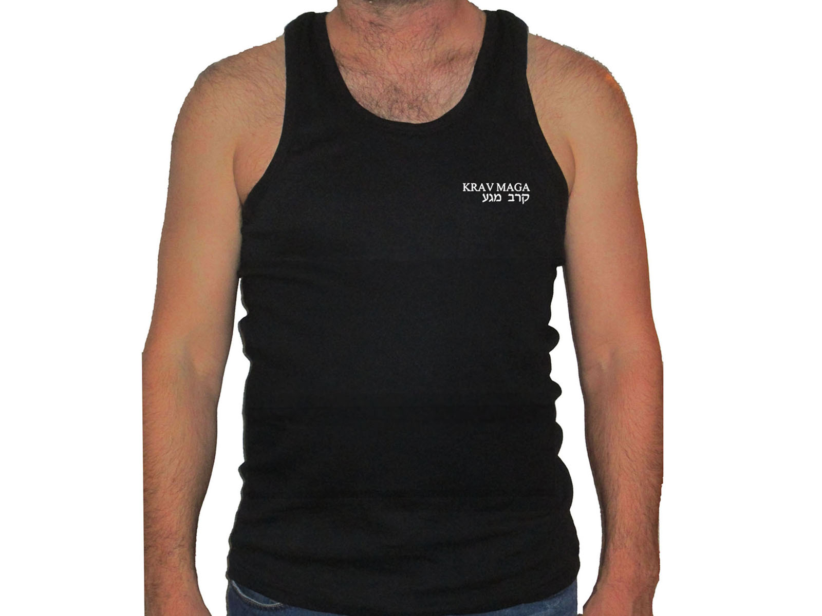 Krav maga English/Hebrew muscle tank top